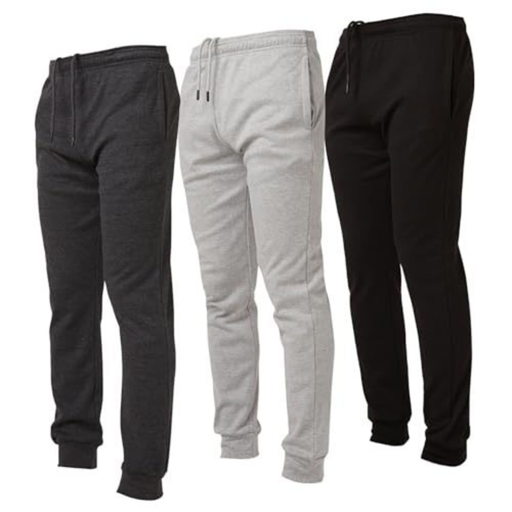 NEW Ultra Performance 3 Pack Mens Lightweight Joggers for Men Casual Lounge Jogg